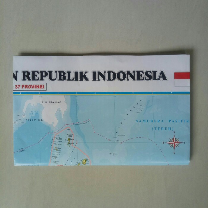 Flash Sale Peta Indonesia Nkri Edisi Terbaru 37 Provinsi (Lipat) Terlaris