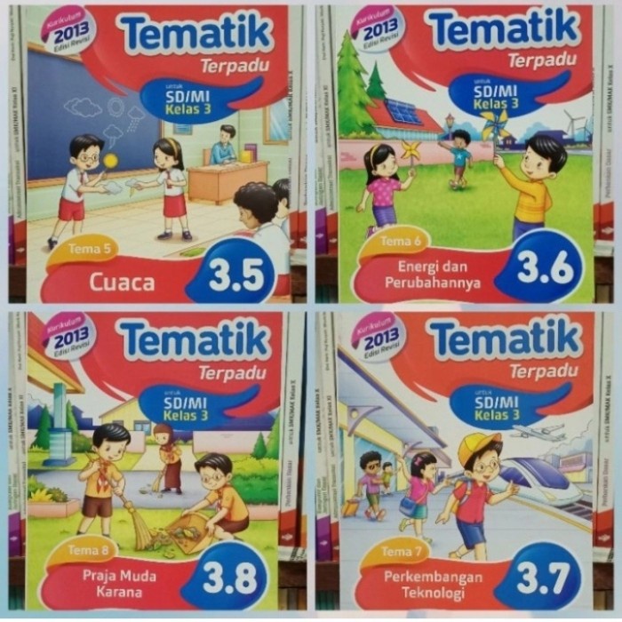 Must Have Buku Paket Tematik Masmedia Untuk Sd/Mi Kelas 3 Semester 2 K13 Revisi Terlaris