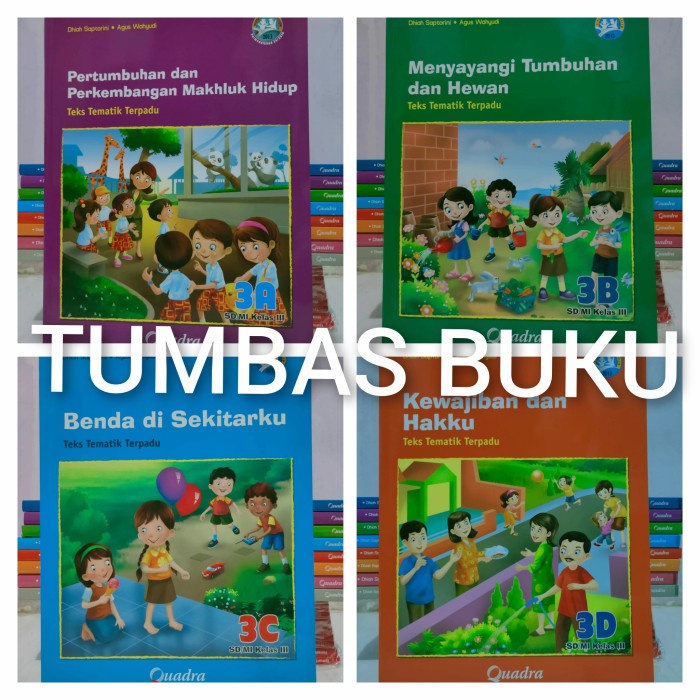Promo Buku Tematik Kelas 3A 3B 3C 3D Quadra Terbaru Terlaris