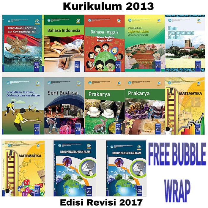 Hot Sale Paket Lengkap Buku Kelas 2 / Viii 8 Smp K13 Edisi Revisi 2017 Termurah