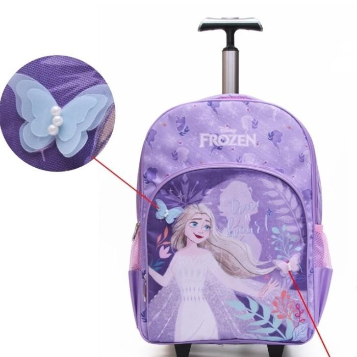 Tas Trolley Anak Frozen Butterfly 16' - Adinata /Koper Anak / Trolley