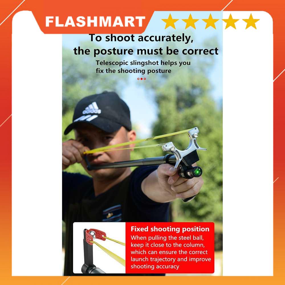 FLASHMART Ketapel High Precision Telescopic Hunting Catapult - HW-GJ050