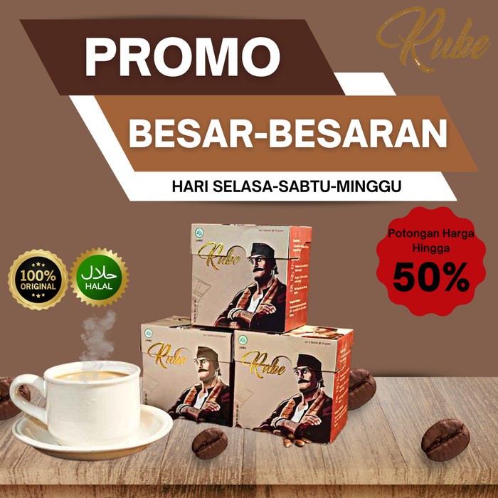 

Kopi Rube Original - Kopi Stamina Pria Dewasa Coffee - 1 BOX