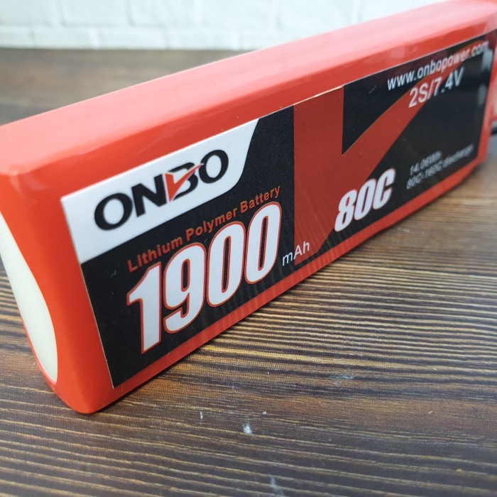 Lipo Battery 2s 7.4v 1900mah 80-160c Onbo Power