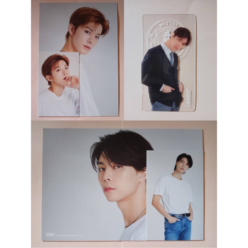 Postcard, Poster A4 dan Clear card Official NCT 127 Yuta, Johnny SG22, Johnny Clear card B2S