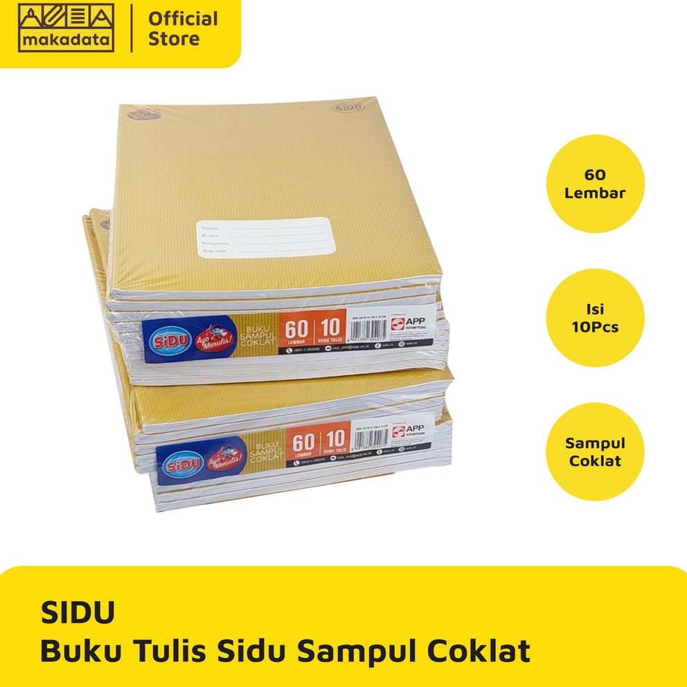 

Grosir Buku Tulis Sidu 60 Lembar Sampul Coklat 10 Pcs / Pack Murah