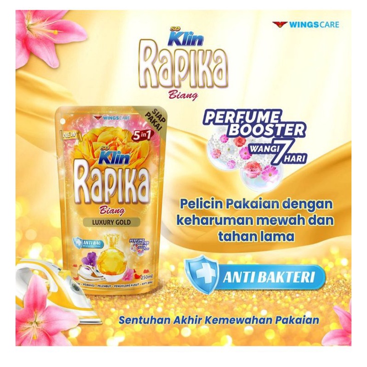 pelicin pewangi pelembut pakaian Rapika refill promo murah kebumen