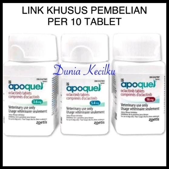 Apoquel Obat Anti Alergi Dan Gatal Pada Anjing Per 10 Tablet