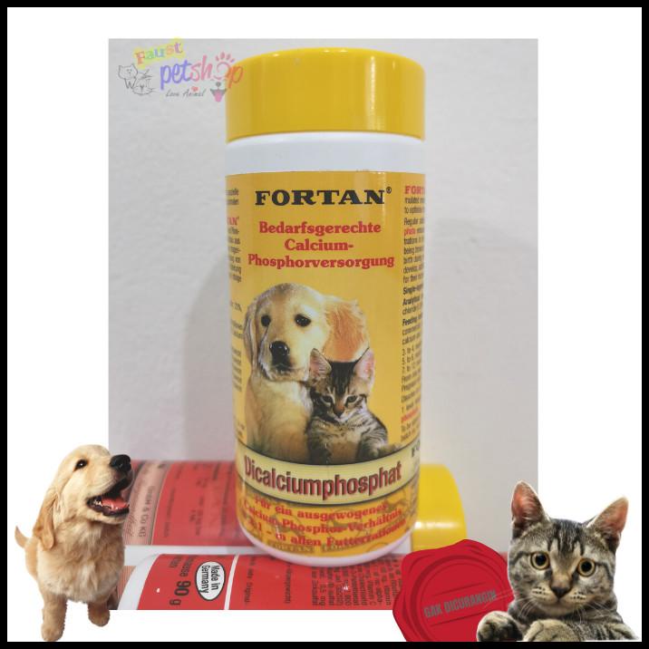 Vitamin Tulang Hamil Menyusui Anjing Fortan Dicalciumphosphat 150G