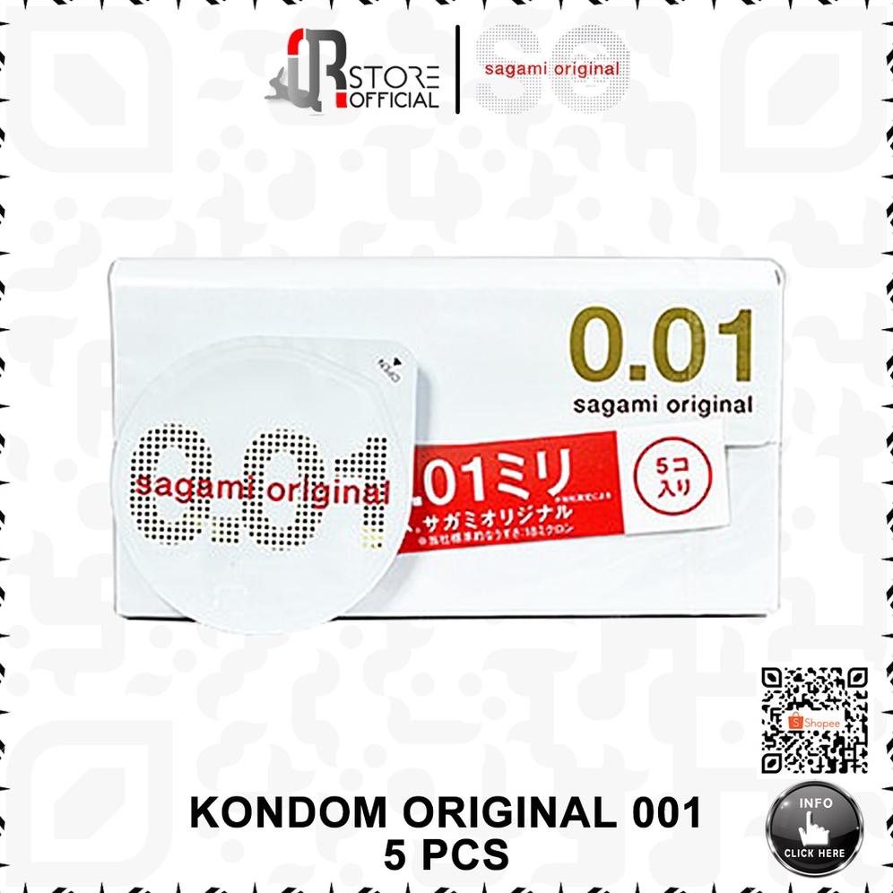 SAGAMI KONDOM ORIGINAL 001 ISI 5 PCS ALAT KONTRASEPSI CONDOM DIJAMIN PRIVASI!