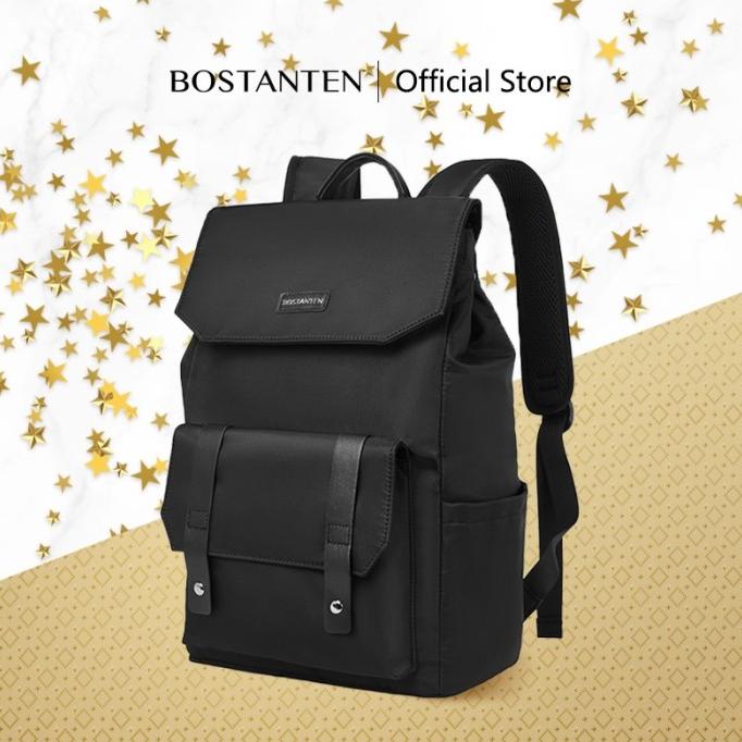 Bostanten Ransel Laptop Tahan Air Tas Ransel Pria Kasual Sekolah Kerja