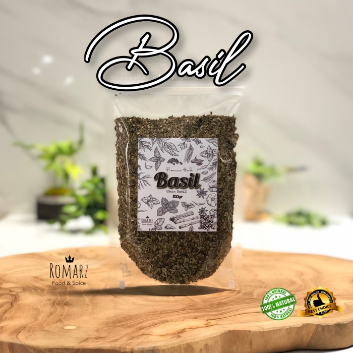 

BASIL LEAVES PREMIUM DAUN BASIL KERING BASIL HERBS 100gr