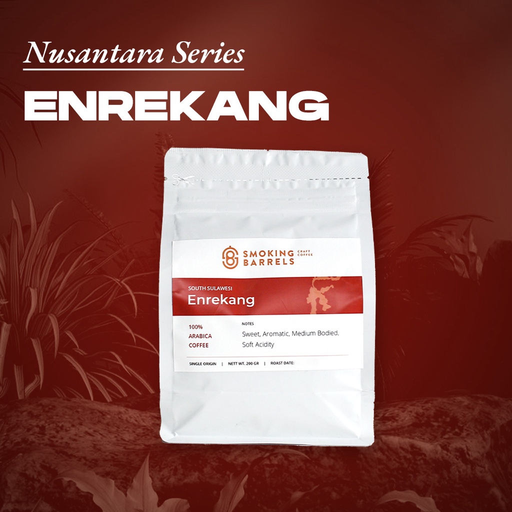 

Biji Kopi Arabika Enrekang 200Gr - Smoking Barrels Craft Coffee Nusantara Series