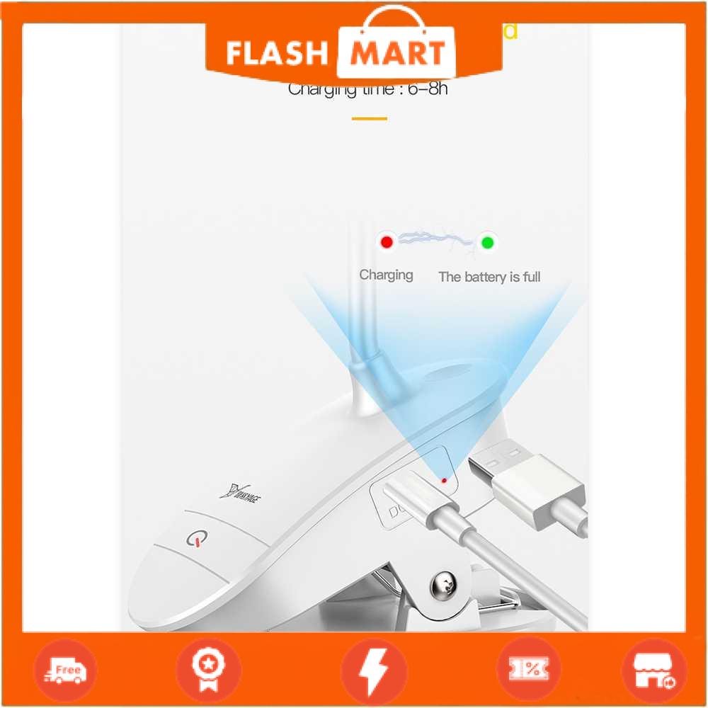 FLASHMART Lampu Baca LED Clip Circle Adjustable Cool White 2W - YG-T102