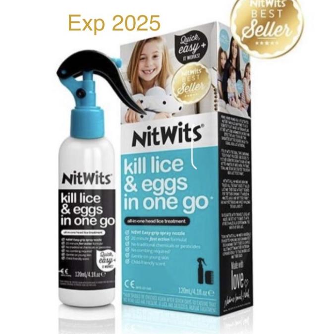 Nitwits All in One Head lice Solution Obat Kutu Nitwits 120ml