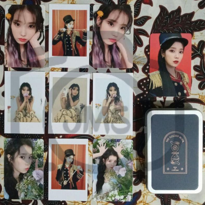 Viral [Ready] Sharing Iu Official Photocard Golden Hour Set Concert 1U4Ena Under The Orange Sun Pc I