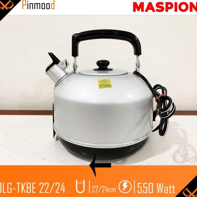 Teko Listrik Ceret Pemanas Air / Kettle Listrik Maspion 22Cm/24Cm Yusmadell