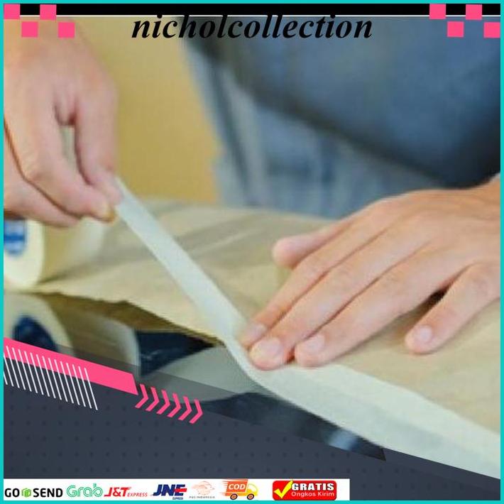 

ISOLASI LAKBAN KERTAS MASKING TAPE SUPER REKAT 24MM / 48MM 20 YARD FREE ONGKIR