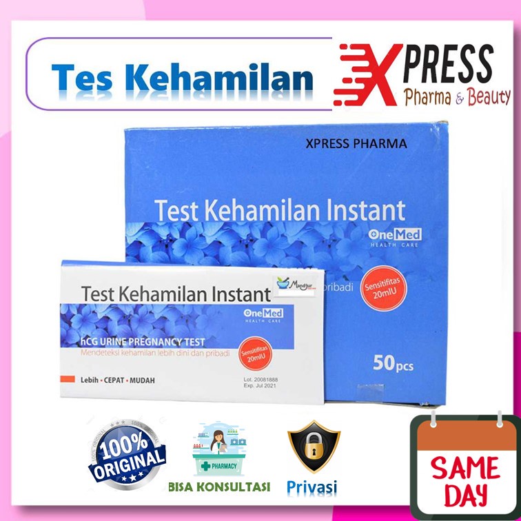 XPRESS ! Privasi! Onemed Dus Tes Kehamilan Tespek Testpack yang Akurat dan Sensitif One med Dos Box 