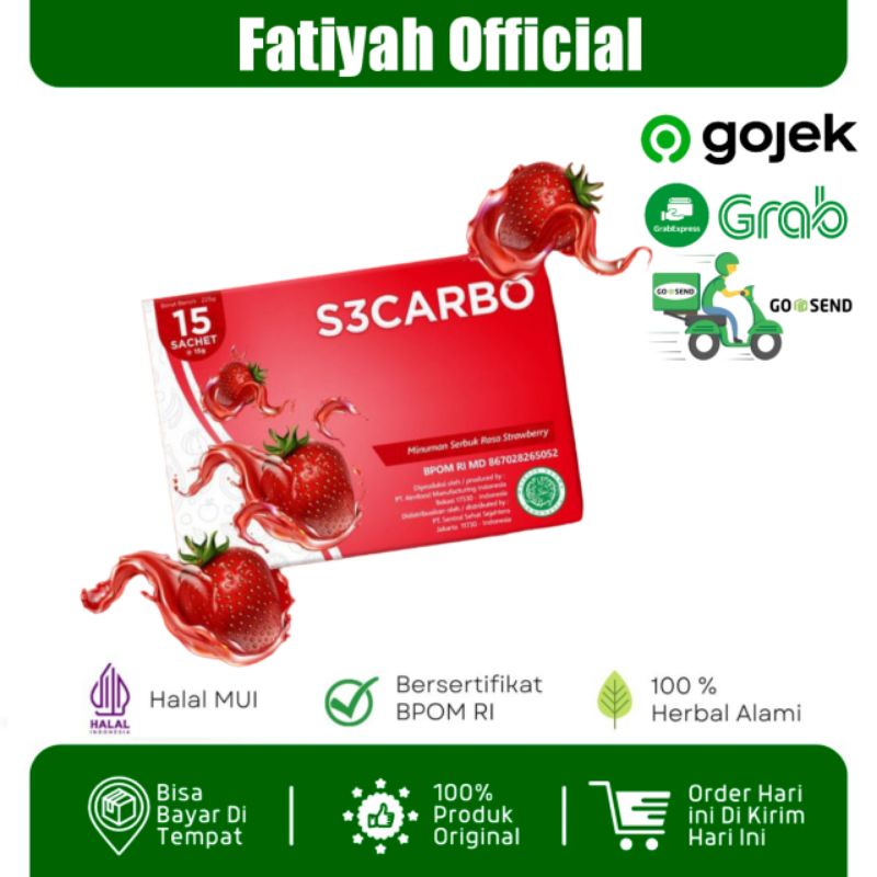 S3CARBO Minuman Diet S3CARBO | S3 Carbo pelangsing |BPOM HALAL