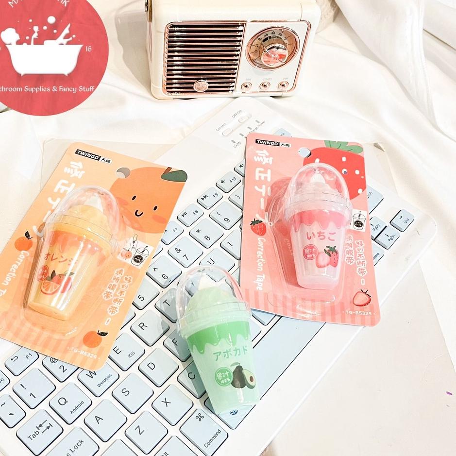 

Raih Diskon Correction Tape SUNDAE bentuk minuman hits lucu tipex tip x penghapus pulpen bucks alat tulis sekolah kantor kado unik EPL