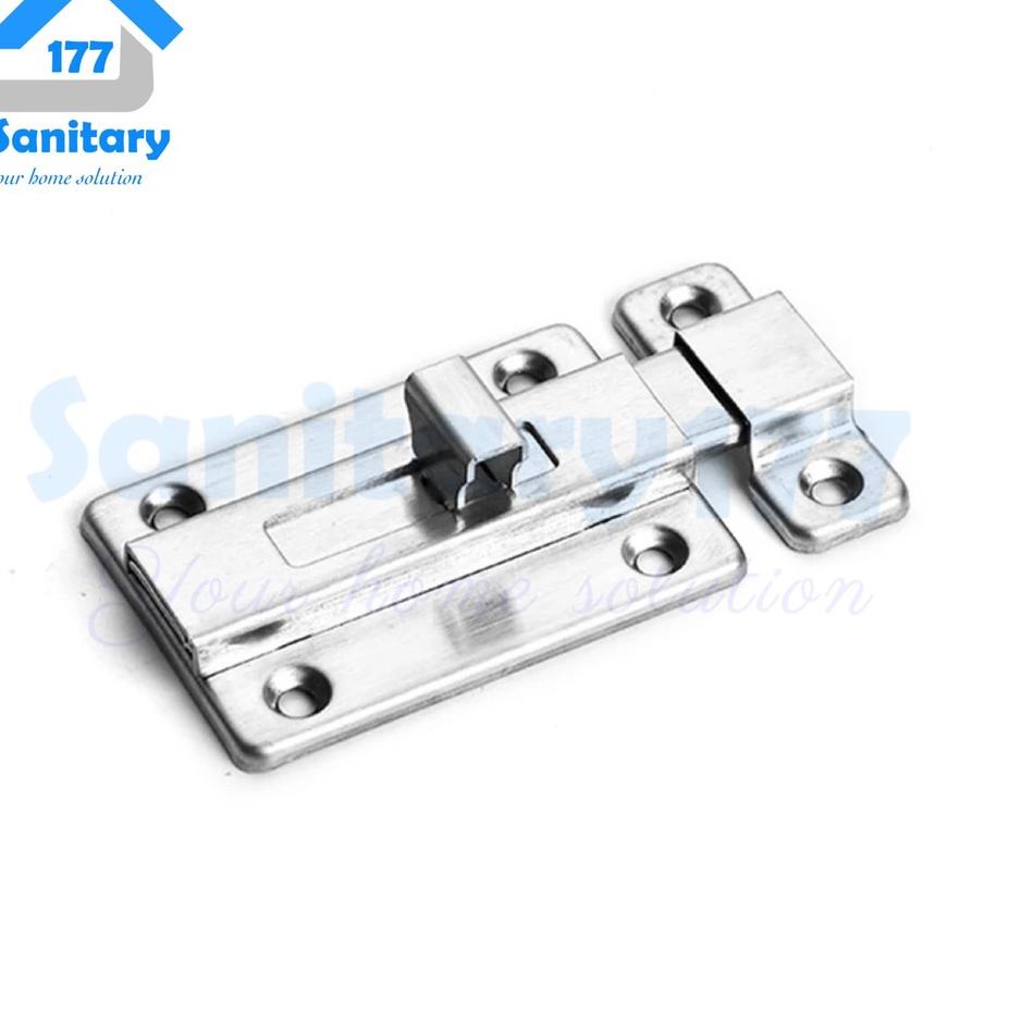 Dikirim secepatnya Bb0B5 Grendel Pintu 4 inch Stainless Murah GS4-selot door lock bolt jendela Slot 
