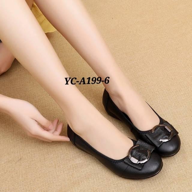 SEPATU CLARKS YC-A199-6 LOGO WEDGE 5CM WOMEN