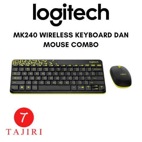 Logitech MK240 Wireless Keyboard dan Mouse Combo