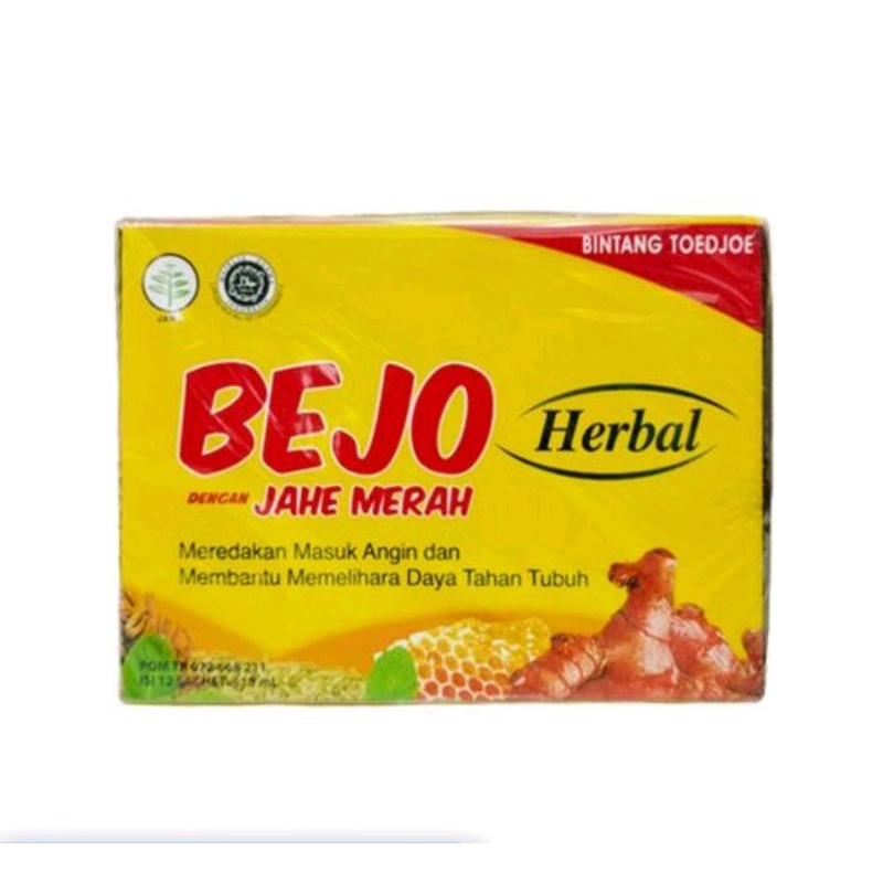 BEJO Jahe Merah Herbal Masuk Angin 12 sachet