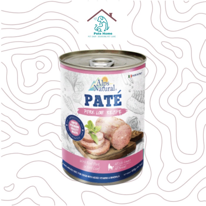 ALPS NATURAL PATE PORK LOAF 400GR - DOG FOOD