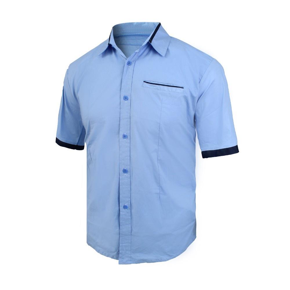 FORTGLASS HEM KENNY MAN KEMEJA REMAJA LENGAN PENDEK FORMAL KASUAL COWOK INDONESIA