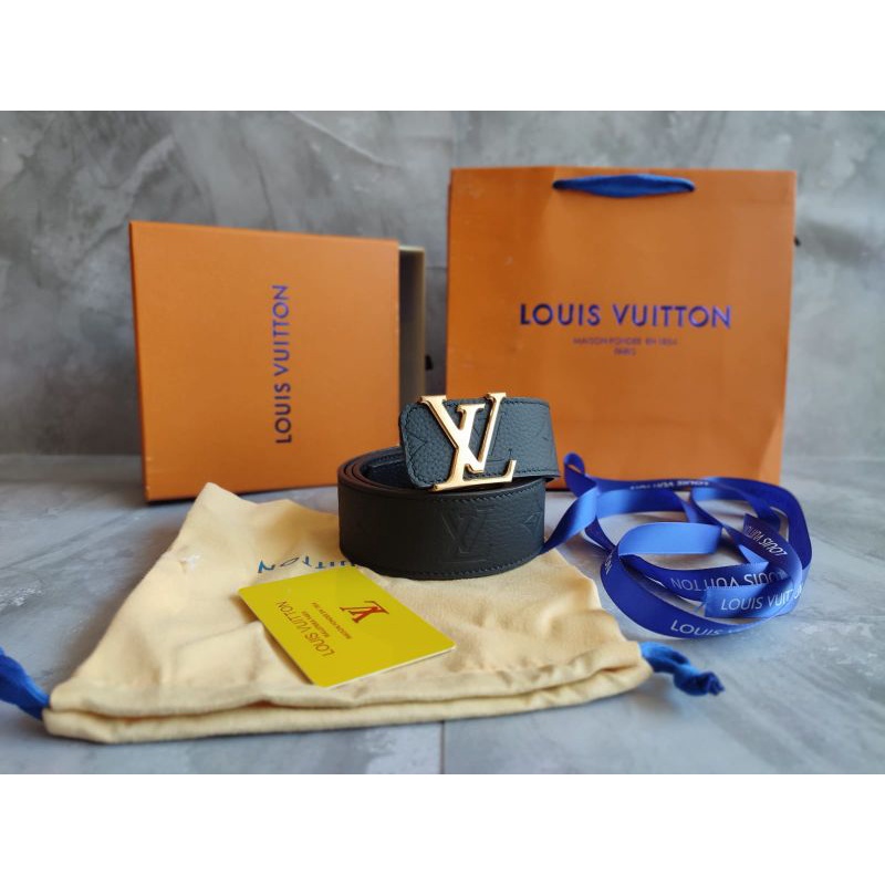 IKAT PINGGANG SABUK BELT GESPER NEW LV LEATHER LOUIS VUITTON ORIGINAL IMPORT