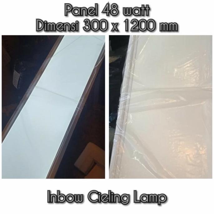 LAMPU DOWNLIGHT 36W LED BIG PANEL KOTAK 30CM X 120CM TALLED