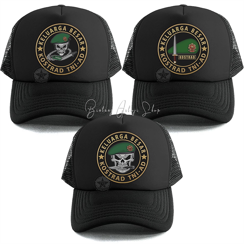 Topi Skull Keluarga Besar Kostrad Angkatan Darat Istimewa &amp; Murmer