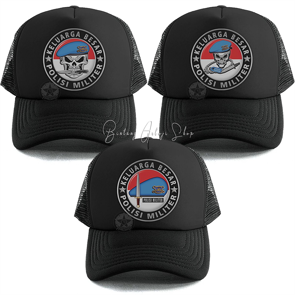 Topi Baret Keluarga Besar Polisi Militer (Polri) Limited Edition Silver