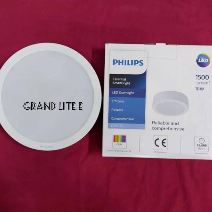 Lampu downlight/panel LED DN027C 18W OUTBOW PHILIPS