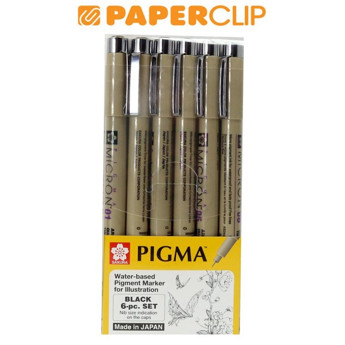 

BAYAR DITEMPAT BALLPOINT SAKURA PIGMA MICRON XSDK-6A SET 6 /ALAT TULIS AESTHETIC/ALAT TULIS SET/ALAT