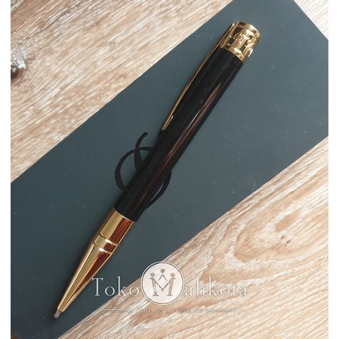 

BISA COD Ballpoint / Pulpen ST Dupont D-Initial Black Gold 265202 /ALAT TULIS AESTHETIC/ALAT TULIS