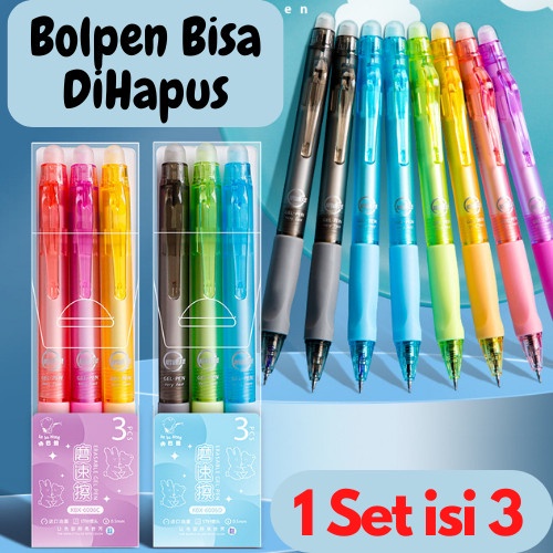 

TERBARU Bolpen Pulpen Bolpoint Pena Gel Bisa Di Hapus Erasable Pen ST0006 /ALAT TULIS AESTHETIC/ALAT