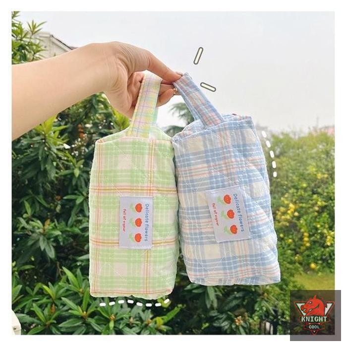 

Sale KENSHO Kotak Pensil Kain Flower Sleting Bunga Aesthetic Plaid Kotak /ALAT TULIS AESTHETIC/ALAT