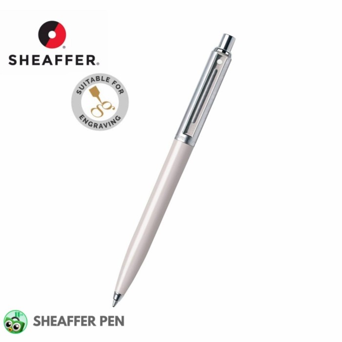 

Discount Sheaffer Sentinel White Ballpoint Pen with Chrome Trim Ballpoint /ALAT TULIS AESTHETIC/ALAT