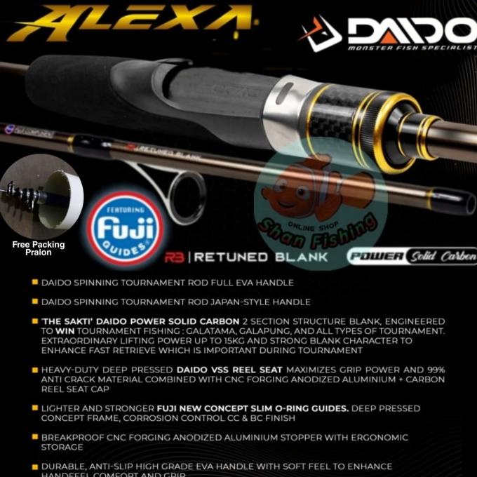 Joran Daido Alexa Solid Carbon ( Free Packing Pipa Pralon )
