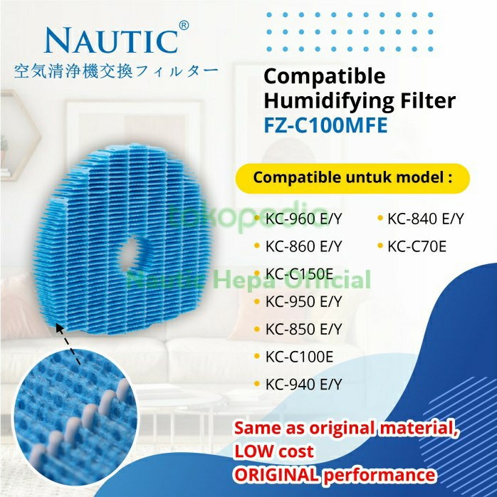 ORIGINAL HUMIDIFYING FILTER FZ-C100MFE FOR KC-960 KC-850 KC-C70E