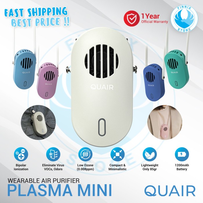 KALUNG AIR PURIFIER QUAIR PLASMA MINI WEARABLE AIR PURIFIER