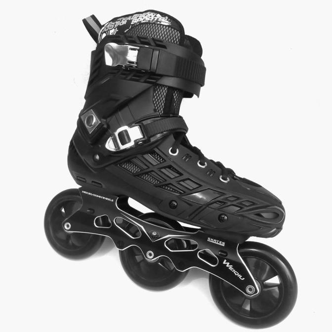 WEIQIU Pro Inline Skate Urban Speed 3x100 hybrid sepatu roda Dewasa