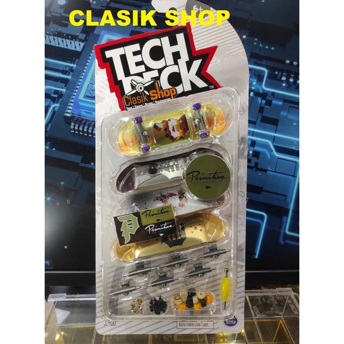 Tech Deck Primitive Skateboards Ultra Deluxe 4 Pack Gold Silver Rare