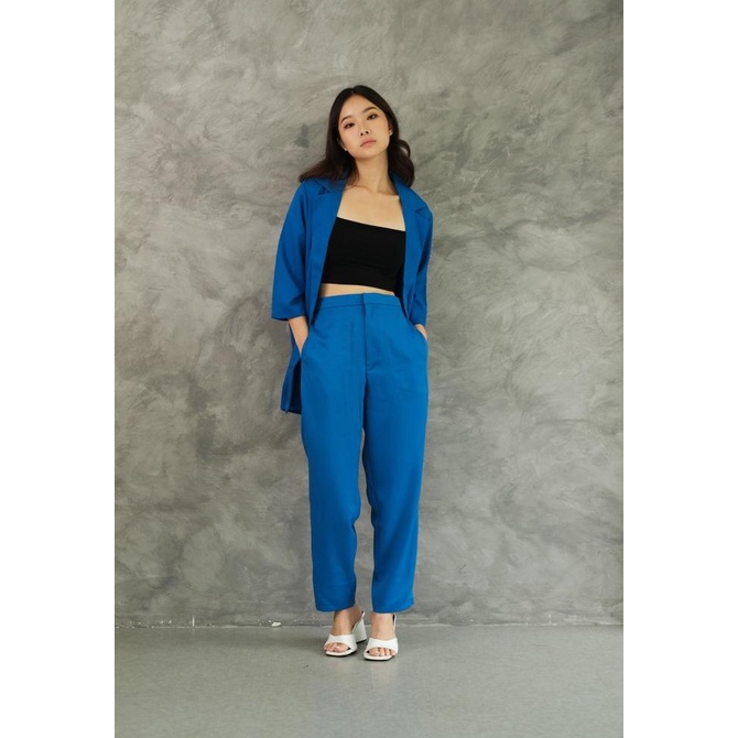 Michael's Collection - Blazer Wanita Oversized Set + Celana 5637