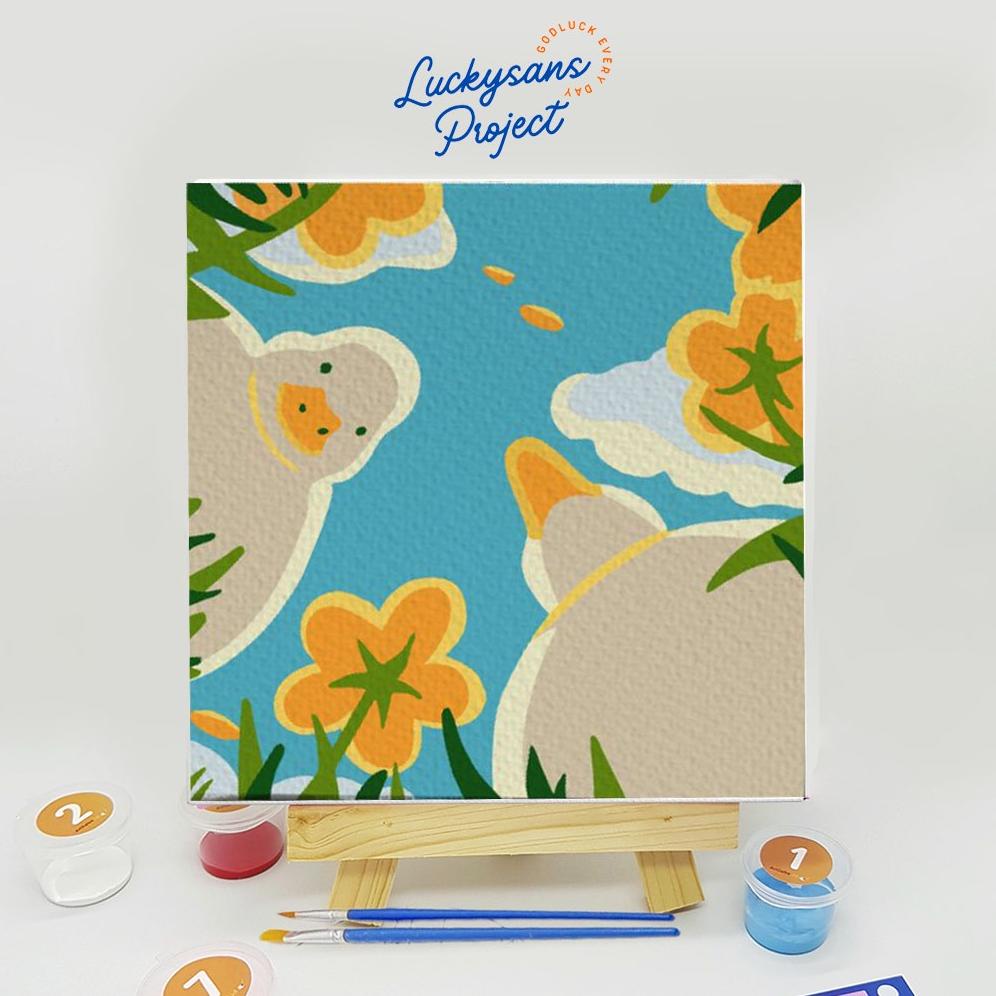 

☍ DIY , Paint by number kit , alat bantu melukis , pait by number animal , paint by number kit duck , paint by number kit animal mainan kreatif , edukatif , alat bantu menggambar Terlaku.! )V