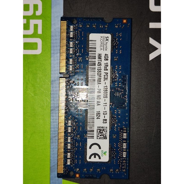 RAM LAPTOP 4GB DDR3L DDR 3 L 12800 SODIM SODIMM Bekas