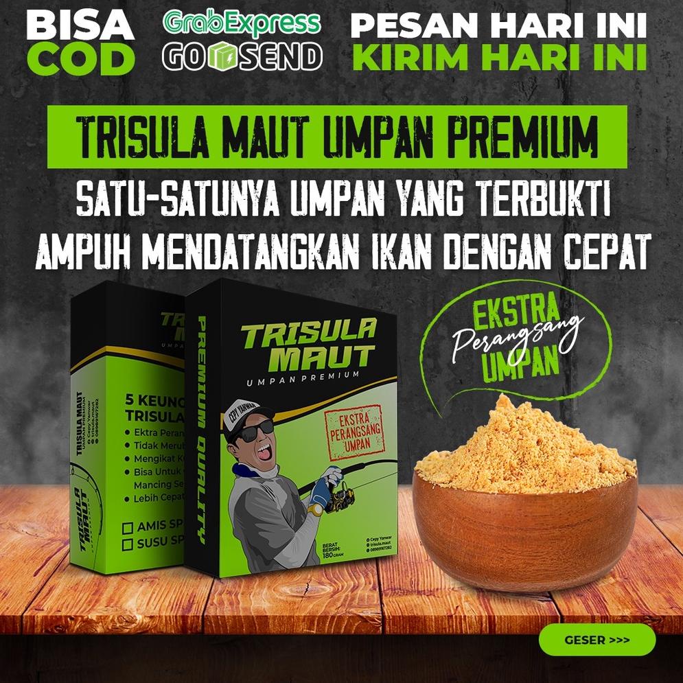 [KODE LP7AJ] ORIGINAL PELET MANCING TRISULA PREMIUM BAGUS SIAP PAKAI SUPER SPESIAL UMPAN FISHING IKA